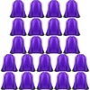 image:imageFEPITO 22 Pack Drawstring Bags String Backpack Bulk Sack Cinch Bag Sport Bags for School Gym TravelingPurple