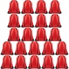 image:imageFEPITO 22 Pack Drawstring Bags String Backpack Bulk Sack Cinch Bag Sport Bags for School Gym TravelingRed