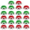 image:imageFEPITO 22 Pieces Christmas Band Wrist Bells Bracelets Jingle Bells Musical Ankle Bells Rhythm Instrument Percussion Christmas Party Decoration Favorsred and green