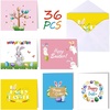 image:imageFEPITO 36 Pack Happy Easter Cards Easter Greeting Cards Assortment Easter Bunny Egg Rabbit Design Spring Note Cards with 36 Envelopes and Sticker for Kids 6 Design