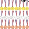 image:imageFEPITO 36 Pieces Winner Medals for Children Plastic for Party Decorations and Sports AwardsMulticolored