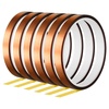 image:imageFEPITO 4 Rolls Heat Tape for Heat Press Resistant Temperature Polyimide TapeIdeal Solution for Heat TransferSublimationHeat Vinyl Press3D Printing ElectronicsSolderingCircuit Board and More6
