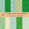 image:imageFEPITO 60 Sheets StPatricks Day Pattern Paper Set 14 x 21cm Decorative Paper Paper for Card Making Scrapbook Decoration 10 Designs30PCS