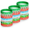 image:imageFEPITO 70 Pieces Christmas Wristband Silicone Wristbands Rubber Band Bracelets for Christmas Party Decoration Supplies