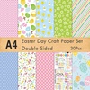 image:imageFEPITO 90 Sheets Easter Pattern Paper Set A5 Size Craft Paper for Easter Card Making Scrapbook Decoration Double Side 10 PatternsA430PCS