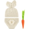 image:imageFEPITO Easter Bunny Rabbit Costume Newborn Photography Props Crochet Knit Outfits