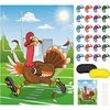 image:imageFEPITO Pin the Hat on the Turkey Thanksgiving Games Festive Fall Party Activities for Thanksgiving Party Favors