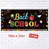 image:imageFEPITO Welcome Back To School Banner First Day of School Banner Large Fabric Banner Teacher Banner for Back to School Party Decorations Office Classroom Decor 7087 x 315 Inch
