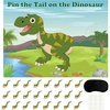 image:imageFepito Baby Shower Party Games  Pin The Dummy On The Baby Game with 24pc Pacifier StickersDinosaur