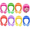 image:imageKUUQA 14Pieces Party Wigs amp Sunglass SetNeon Short Bob Wig Sunglass Pack Costume Colorful Cosplay Wig Daily Party Hairpieces for Bachelorette Neon Party FavorsHalloween amp Decorations7wigsamp7glasses
