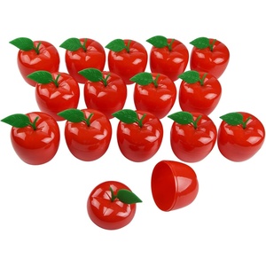 image:imageFEPITO 15 Pack Red Apple Favor Container Filled Bobbing Apples Back to School Teacher Appreciation Red Apple Gift Set