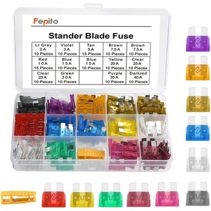 image:imageFEPITO 150pcs Standard Car Fuses Assortment Blade Fuse 2A 3A 5A 75A 10A 15A 20A 25A 30A 35A 40A for Auto Car Truck with 1 Blade Fuse Extrator and 1 Storage Box