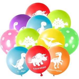 image:imageFEPITO 32 Pieces 12 Dinosaurs Balloons Dinosaur Latex Balloons for Dinosaur Party Decorations 8 Colors