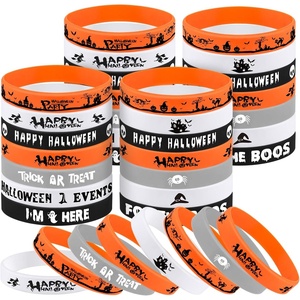 image:imageFEPITO 36 Pcs Halloween Silicone Bracelets 7 Classic Models Halloween Rubber Bracelets