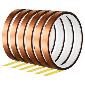 image:imageFEPITO 4 Rolls Heat Tape for Heat Press Resistant Temperature Polyimide TapeIdeal Solution for Heat TransferSublimationHeat Vinyl Press3D Printing ElectronicsSolderingCircuit Board and More6
