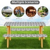 image:imageFEPITO 3 Pcs Picnic Table Cover with Bench Covers 3Piece Set 30 x 72 Inch Picnic Vinyl Picnic Table and Bench Fitted Tablecloth Cover GrayWhite Moroccan for Outdoor BBQ Holiday Party Camping