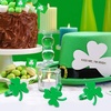 image:imageFEPITO 12Pcs StPatricks Day Napkin Shamrock Napkin Table Decorations Green Napkin Holders for St Patricks Day Wedding Birthday Anniversary