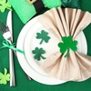 image:imageFEPITO 12Pcs StPatricks Day Napkin Shamrock Napkin Table Decorations Green Napkin Holders for St Patricks Day Wedding Birthday Anniversary