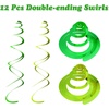 image:imageFEPITO 37 Pcs St Patricks Day Decorations Set Lucky Irish Green Shamrock Foil String Hanging Swirls Leprechauns Saint Patricks Paper Cut St Patricks Hanging Paper Fans Honeycomb Ball