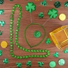 image:imageFEPITO StPatricks Day Parade Costume Accessories Set Includes Shamrock Green Tutu Tulle Skirt and Shamrock Headband Necklace for StPatricks Day Decoration Party Supplies