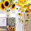 image:imageFEPITO 150 Pcs Plaid Wood Beads  16mm Yellow Farmhouse Beads for Spring Summer Fall Thanksgiving DIY Craft Supplies and DecorationYellow