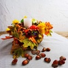 image:imageFEPITO 350 PCS Autumn Table Decorations Scatters Set Artificial Maple Leaves and Artificial Acorns for Fall Party Thanksgiving Halloween Decorations