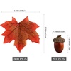 image:imageFEPITO 350 PCS Autumn Table Decorations Scatters Set Artificial Maple Leaves and Artificial Acorns for Fall Party Thanksgiving Halloween Decorations
