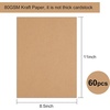 image:imageFEPITO 60 Sheets Kraft Paper 85 x 11 Inches Brown Paper Letter Size Craft Paper Sheets for Printing Labels DIY Arts and Craft85 x 11 inches