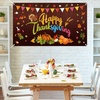 image:imageFEPITO Happy Thanksgiving Extra Large Give Thanks Banner  70 In X 41 In Fall Banner with Turkey Pumpkin Maple Leaves for Outdoor Indoor Decor