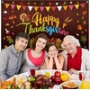 image:imageFEPITO Happy Thanksgiving Extra Large Give Thanks Banner  70 In X 41 In Fall Banner with Turkey Pumpkin Maple Leaves for Outdoor Indoor Decor
