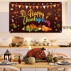 image:imageFEPITO Happy Thanksgiving Extra Large Give Thanks Banner  70 In X 41 In Fall Banner with Turkey Pumpkin Maple Leaves for Outdoor Indoor Decor