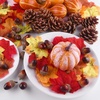 image:imageFFEPITO 96 Pcs Fall Thanksgiving Decorations Mini Artificial Pumpkins Pine Cones Fall Leaves Acorns for Fall Party Decorations Autumn Decorating Kit Halloween Thanksgiving Party Supplies