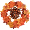 image:imageFEPITO 350 PCS Autumn Table Decorations Scatters Set Artificial Maple Leaves and Artificial Acorns for Fall Party Thanksgiving Halloween Decorations