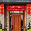 image:imageFEPITO 2026 Chinese New Year Decorations Happy Chines NewYea Banner Year of Horse Party Banner with China Red Paper Lanterns for Chinese Spring Festival Decorations Indoor Outdoor NewYea Party