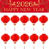 image:imageFEPITO 2026 Chinese New Year Decorations Happy Chines NewYea Banner Year of Horse Party Banner with China Red Paper Lanterns for Chinese Spring Festival Decorations Indoor Outdoor NewYea Party