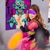 image:imageFEPITO Pin The Eye Zombie Halloween Game with 24 Pcs Zombie Eye Stickers