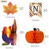 image:imageFEPITO Thanksgiving Banner with Paper Turkey Pumpkin Maple Leaves Decor