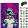 image:imageFEPITO Pin The Eye Zombie Halloween Game with 24 Pcs Zombie Eye Stickers